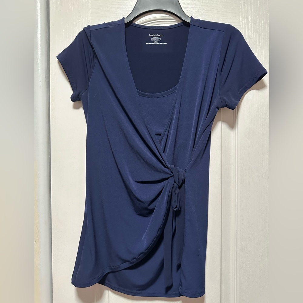 Motherhood Maternity tie wrap nursing top